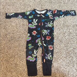 Bonds Black Toystory convertible zippy One Piece pajama 3-6 months